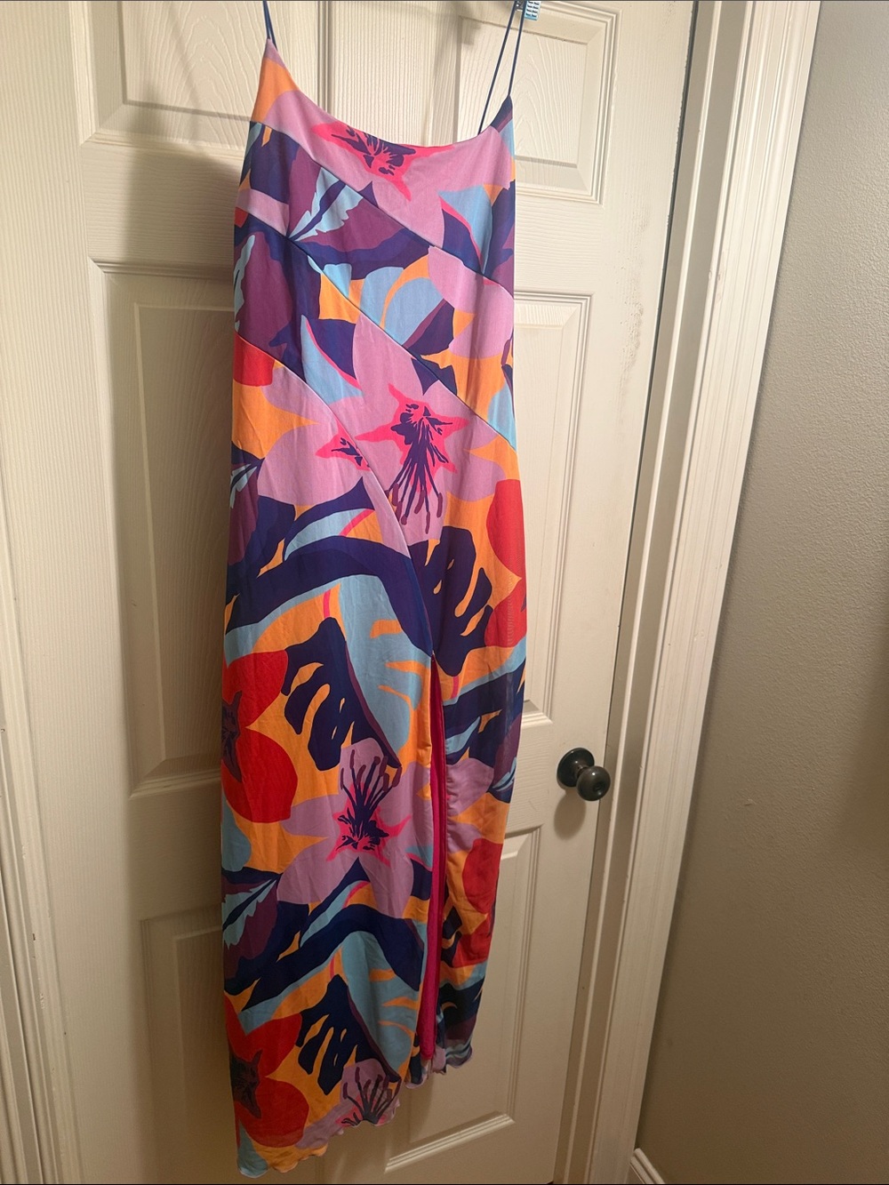 Vibrant Multi-Color Forever 21 Tropical Slip Skirt